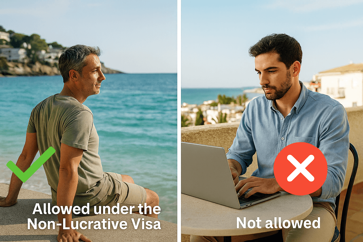 What Non Lucrative Visas allow you to do. 